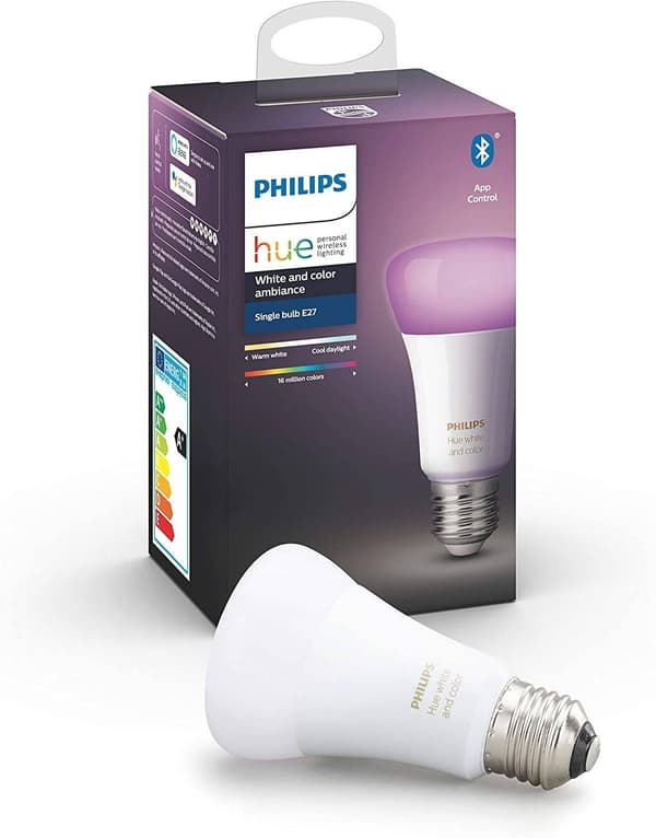 Philips Hue White and Color Ambiance LED Smart Bulb, E27