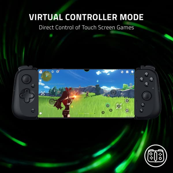 Razer Kishi V2 Mobile Gaming Controller for : Console Quality Controls - Universal Fit - Stream PC & Xbox Games - Free Nexus App