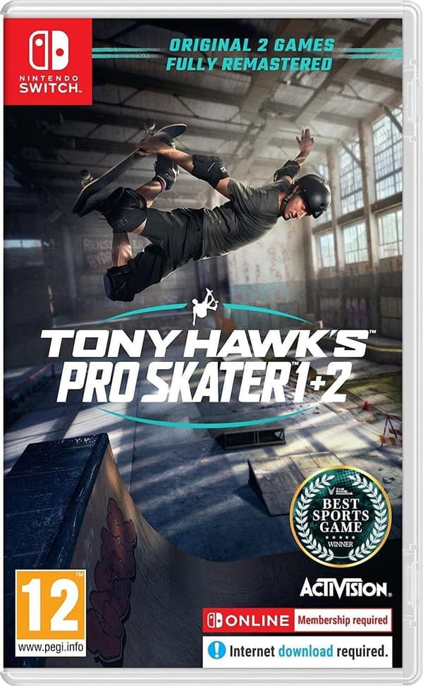 Tony Hawk Pro Skater 1+2 - Nintendo Switch Skateboarding Game