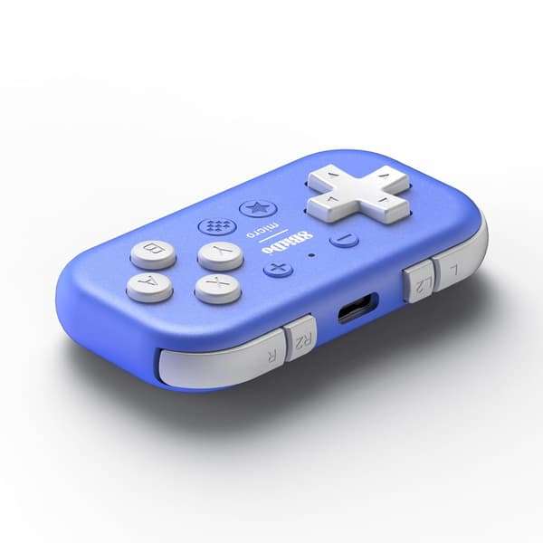 8Bitdo Micro Bluetooth Gamepad Pocket-sized Mini Controller for Switch, Android, and Raspberry Pi, Supports Keyboard Mode