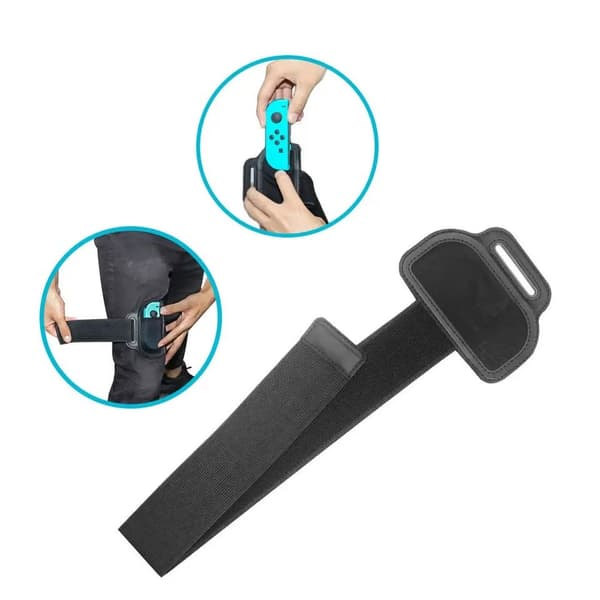 JYS Nintendo Switch Leg Strap Adjustable Elastic Switch Sports Exercise Joycon holder-Nintendo Switch OLED Gen1/2