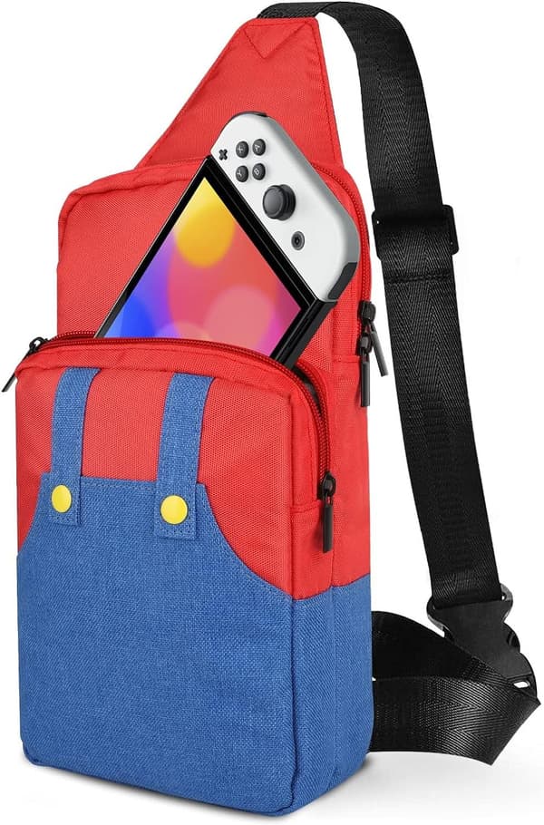 Nintendo Switch Portable Travel Carry Case-Protective Shoulder Bag-Holds OLED,Lite,Accessories-Backpack for Outdoor