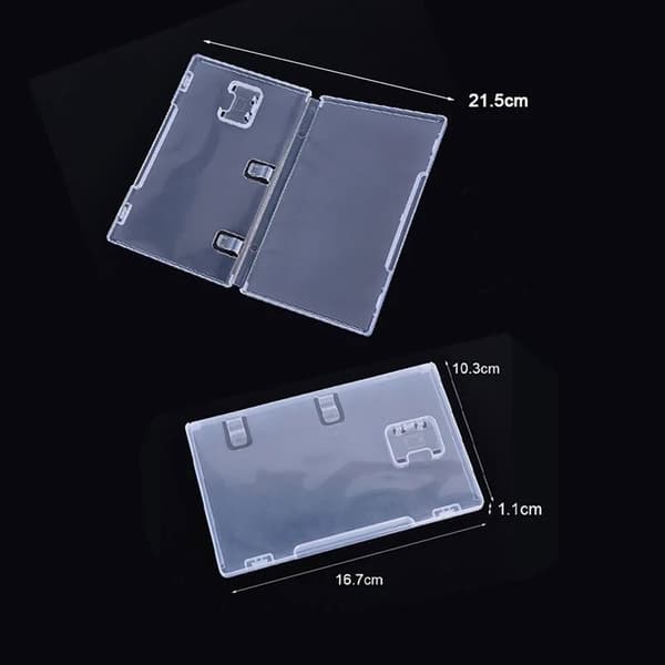 Nintendo Game Card Storage Case Box - Transparent Cartridge Holder Shell For NS Switch With Book Holder