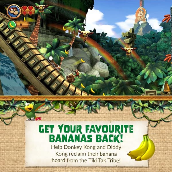Donkey Kong Country Returns HD Nintendo Switch - Multiplayer Fun Game