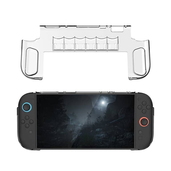 Nintendo Switch 2 Crystal Clear Protective Case - NS2 Scratch-Resistant Full-Body Cover - Dobe