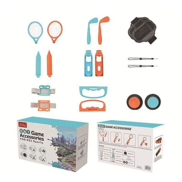 18-in-1 Nintendo Switch 2 Gaming Accessories - Boxing + tennis racket + wrist strap NS2