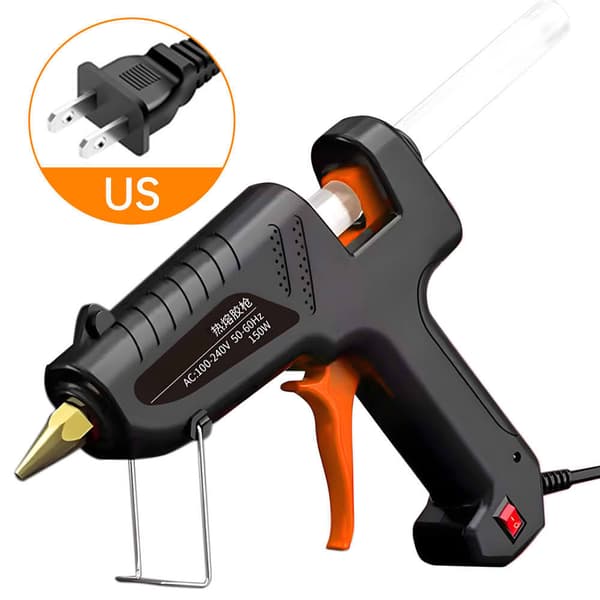 Safebros Full Size Hot Glue Gun with 60w Power, Fast Preheating Heavy Duty Industrial Gluegun Crafting, DIY and Repairs