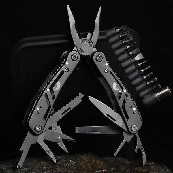 ALMIGHTY EAGLE Stainless Steel Portable Folding Pliers Multi-Tool Pocket Knife Serrated Jaw Surface OEM Customizable Factory