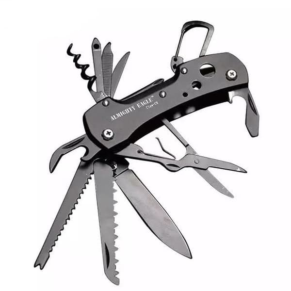 Professional EDC Camping Multi-Tool Knife, 6.5cm Stainless Blade, Multi-functional Tool