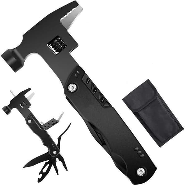 Safebros MUPL-136 Multifunction Pliers Hammer 13 in 1 Foldable Multi-Tool Knife Outdoor Emergency Portable Multipurpose Tool Openers