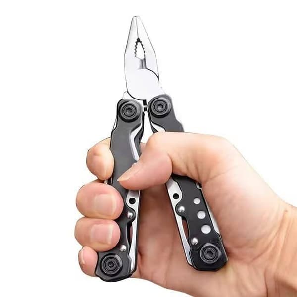 Safebros Multi-Functional 9 in 1 Carbon Steel Metric DIY Tool Kit Pocket Pliers Foldable Wire Cutter Multitool