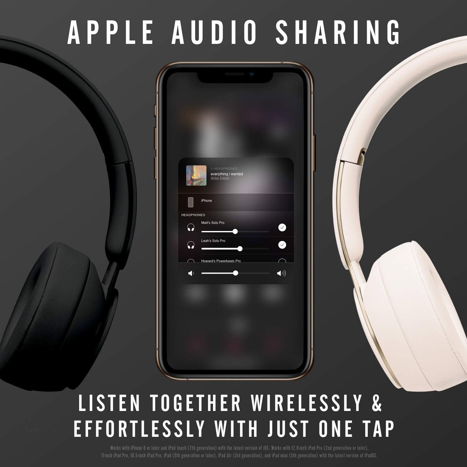 Beats Solo Pro Wireless Noise Cancelling On-Ear Headphones - Apple H1 Headphone Chip, Class 1 Bluetooth, 22 Hours of Listening Time, Built-in Microphone