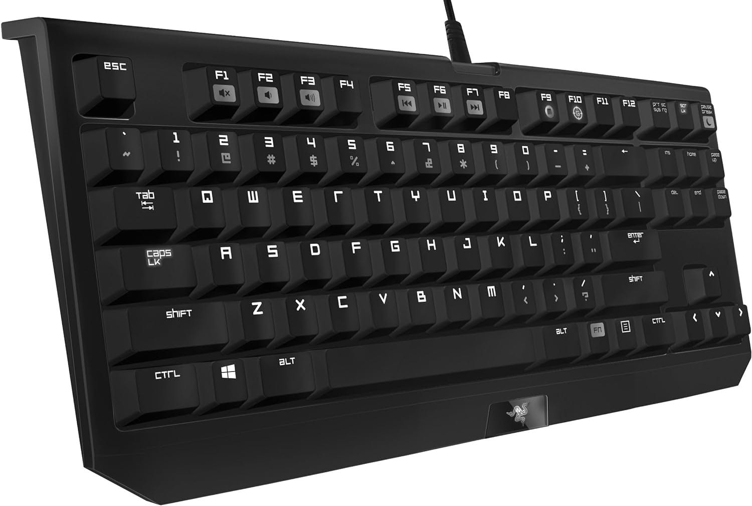 Razer RZ03-00811700-R3M1 BlackWidow Tournament Edition Stealth - Essential Mechanical Gaming Keyboard - Compact Layout