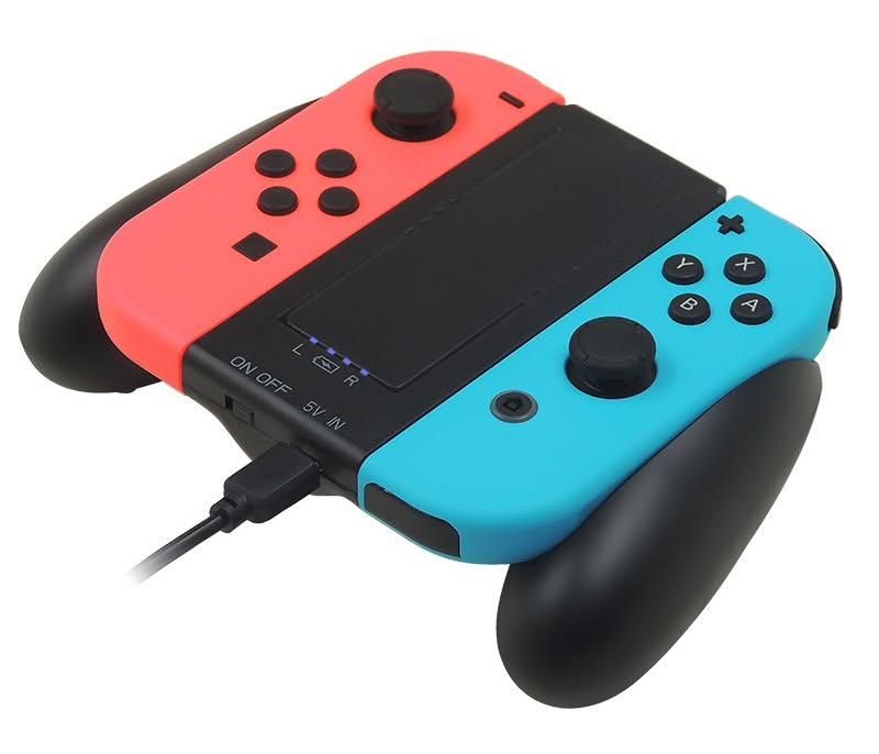 Nintendo Switch Joycon Controller Charging Grip Charger For Switch Joy-Con with 2000MAH Battery backup