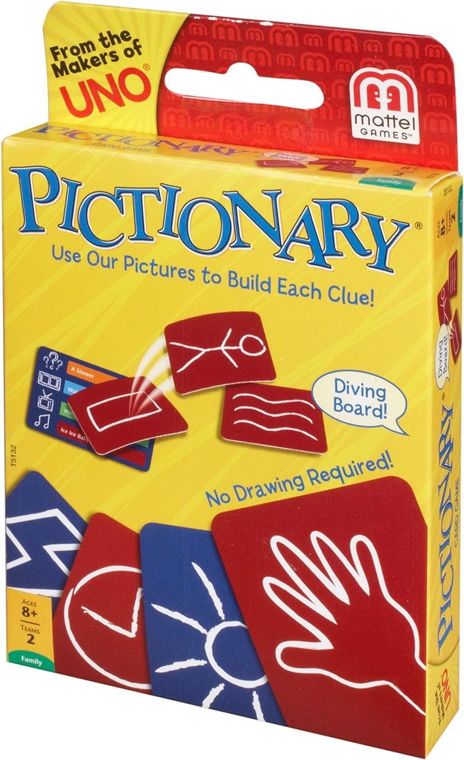 Pictionary Card Game, Mattels Fun Family or Adult Game Night, 8 Years and Older