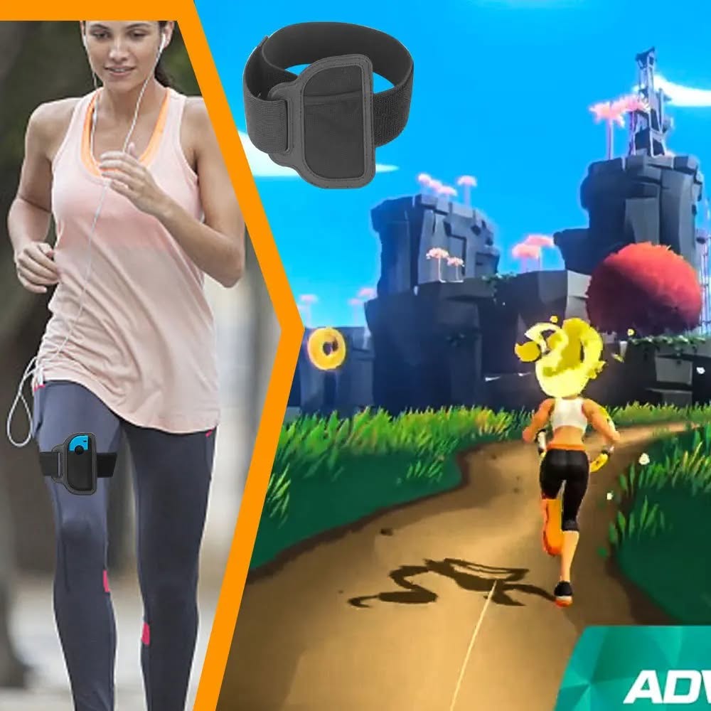 JYS Nintendo Switch Leg Strap Adjustable Elastic Switch Sports Exercise Joycon holder-Nintendo Switch OLED Gen1/2